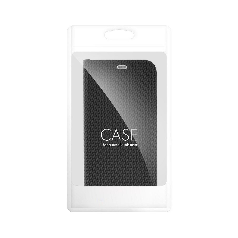 Pokrowiec etui Book Vennus Carbon czarne Xiaomi Redmi 12C / 10