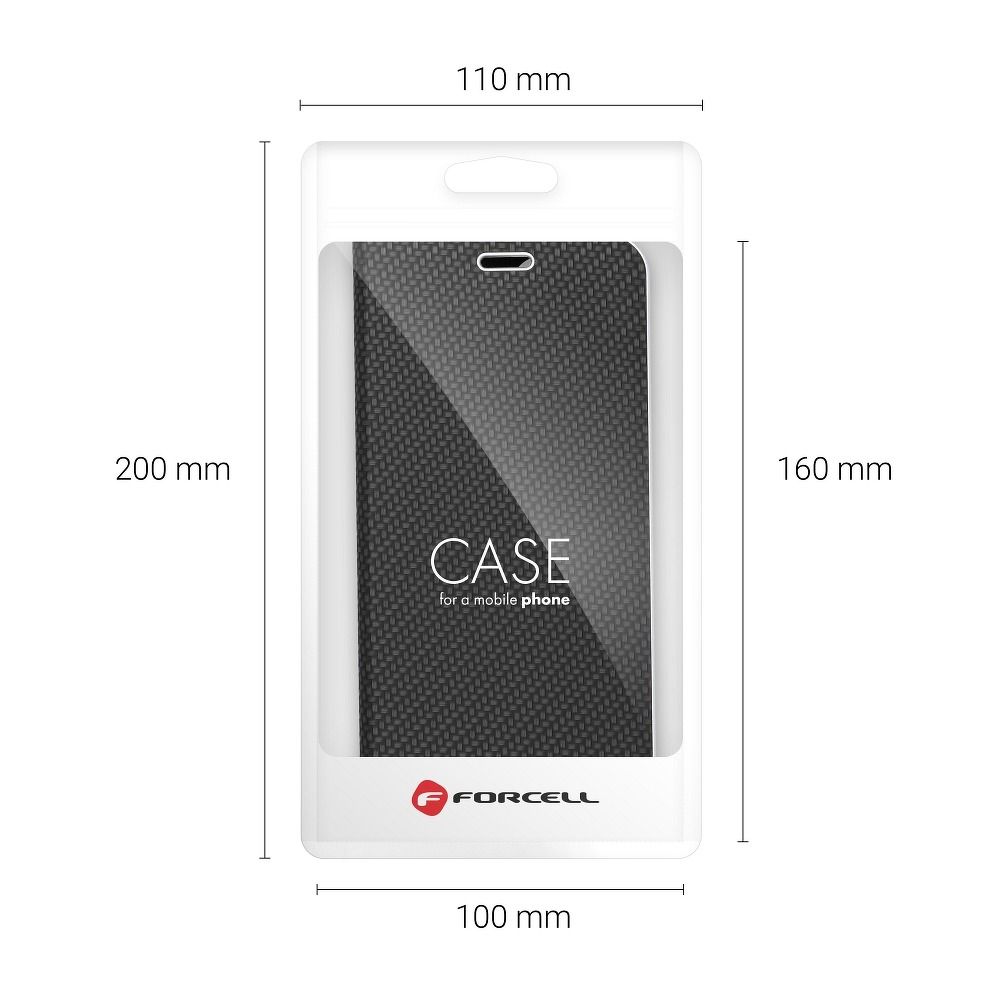 Pokrowiec etui Book Vennus Carbon czarne Xiaomi Redmi Note 11S 5G / 9