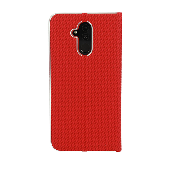 Pokrowiec etui Book Vennus Carbon czerwone APPLE iPhone 12 Pro Max / 2