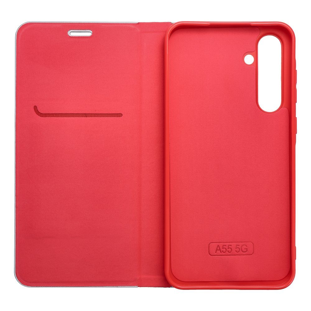 Pokrowiec etui Book Vennus Carbon czerwone Xiaomi Redmi Note 13 / 5