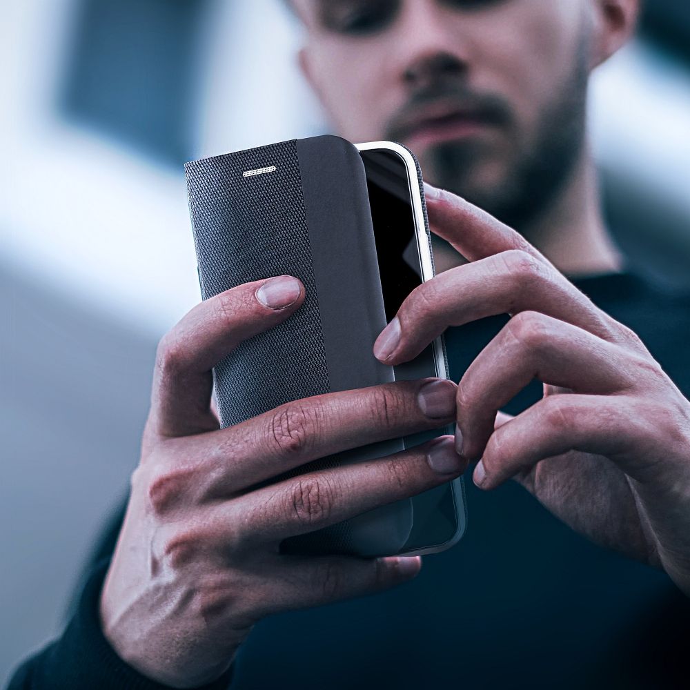 Pokrowiec etui Book Vennus Sensitive czarne APPLE iPhone 16 Plus / 9 Pokrowiec etui Book Vennus Sensitive czarne APPLE iPhone 16 Plus / 9