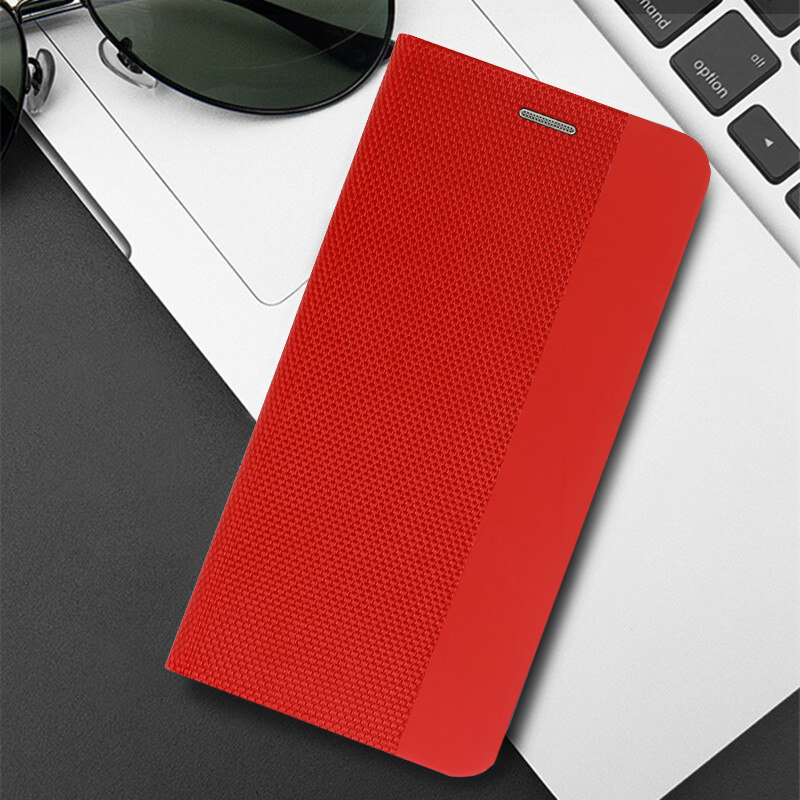 Pokrowiec etui Book Vennus Sensitive czerwone APPLE iPhone 12 Pro Max / 7