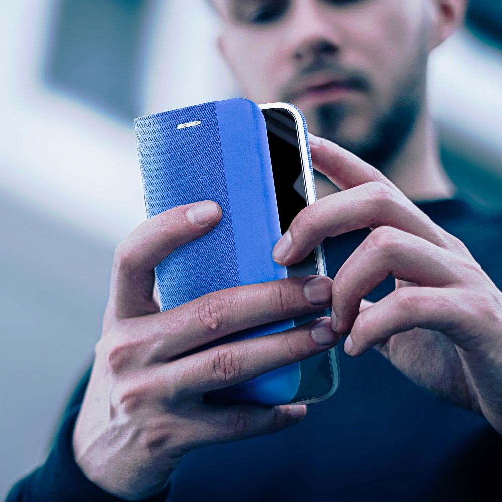 Pokrowiec etui Book Vennus Sensitive niebieskie Xiaomi Redmi Note 13 5G / 9