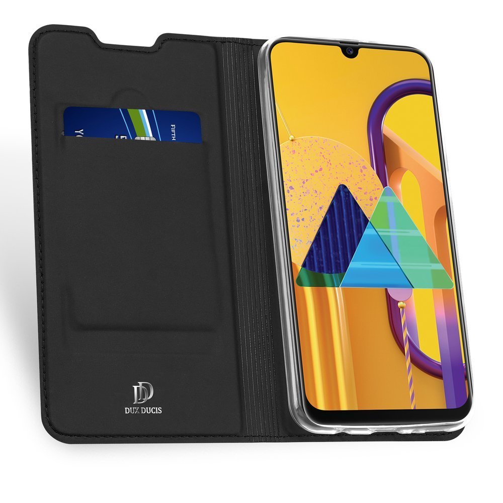 Pokrowiec etui book z podstawk� DuxDucis SkinPro czarne SAMSUNG Galaxy M30s / 3