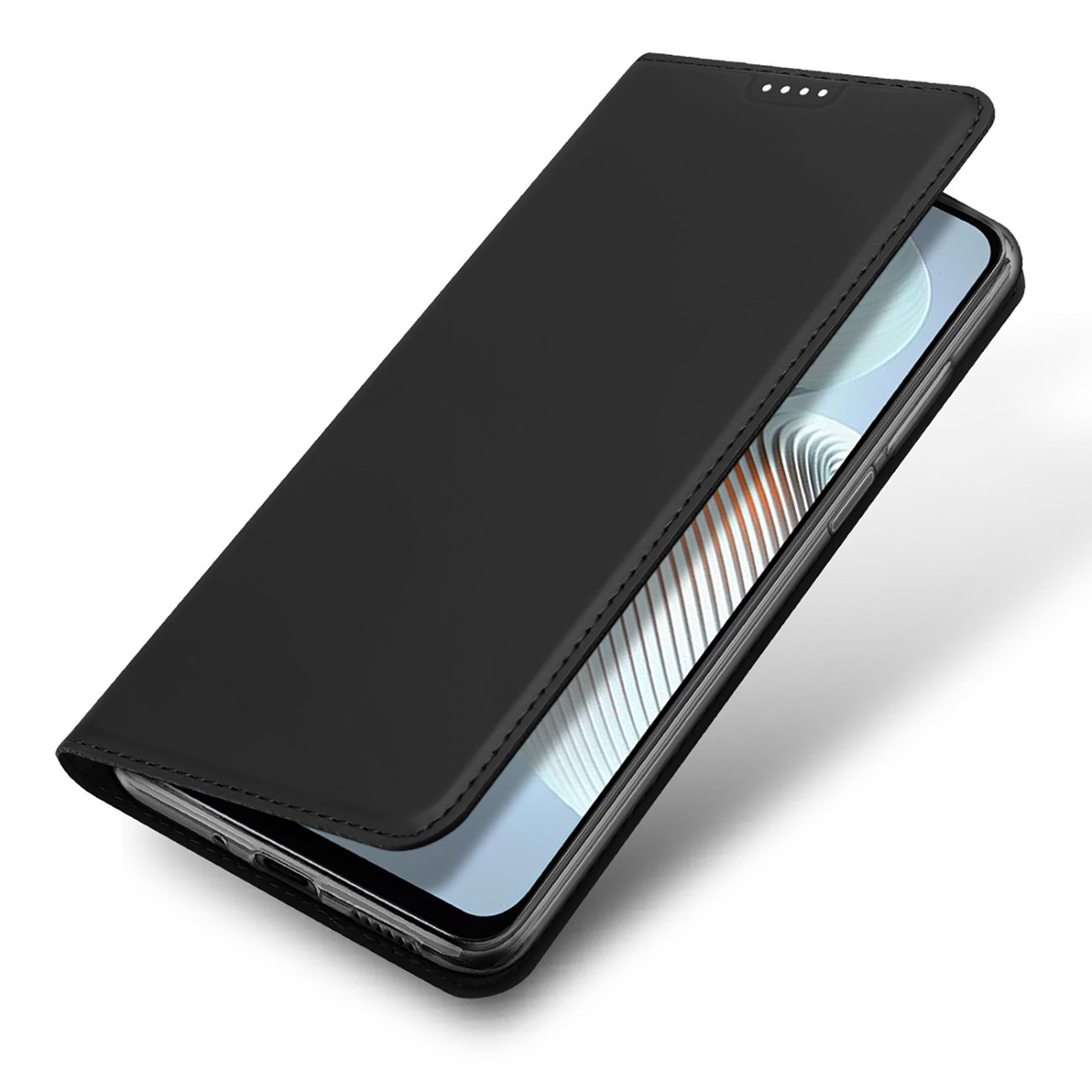 Pokrowiec etui book z podstawk DuxDucis SkinPro czarne Xiaomi Redmi 10 5G / 4