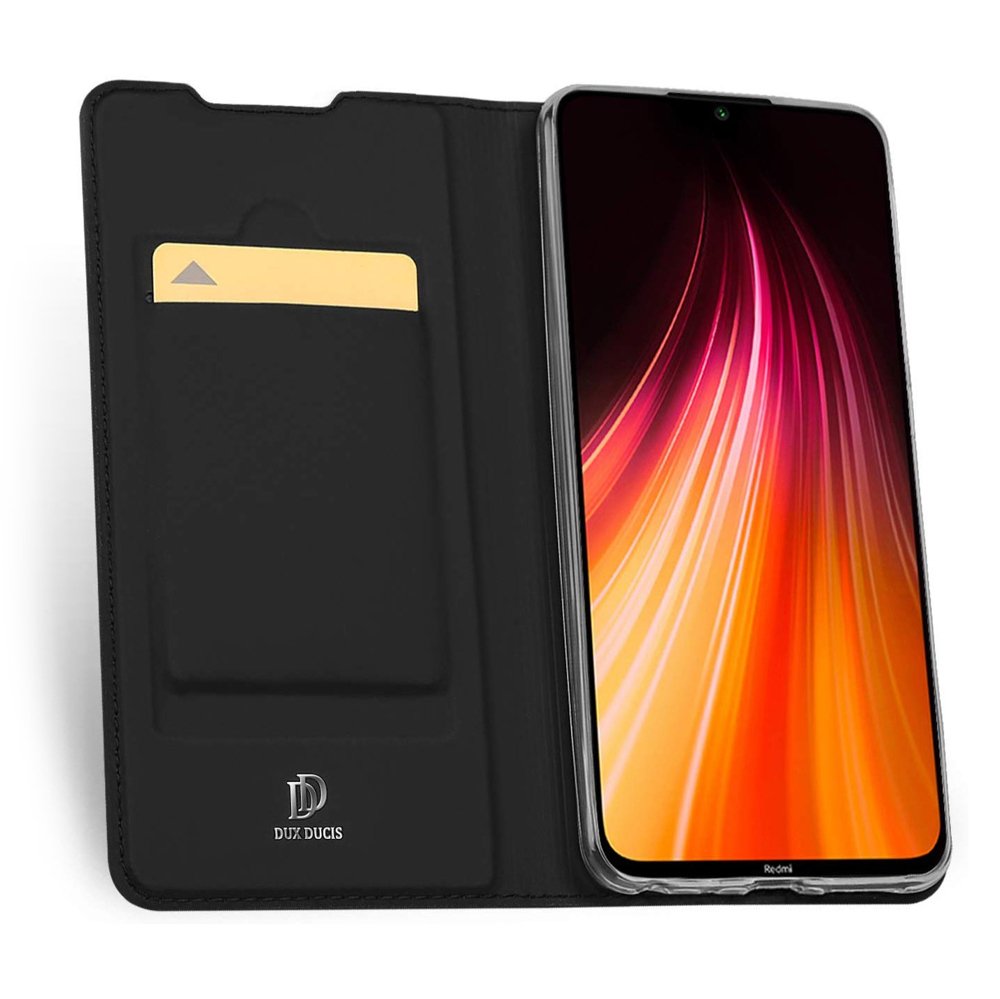 Pokrowiec etui book z podstawk DuxDucis SkinPro czarne Xiaomi Redmi Note 8 / 2