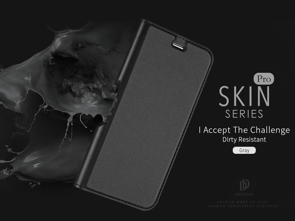 Pokrowiec etui book z podstawk DuxDucis SkinPro granatowe APPLE iPhone 6 Plus / 10