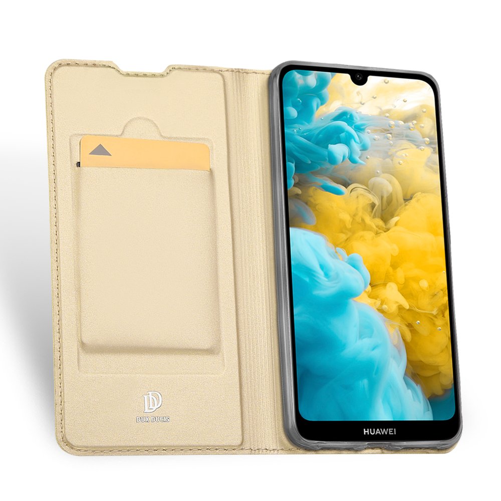 Pokrowiec etui book z podstawk DuxDucis SkinPro zote HUAWEI Y6 2019 / 3