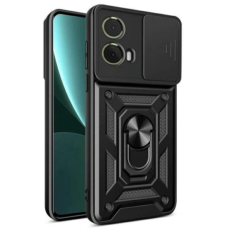 Pokrowiec Etui Camshield Case czarne MOTOROLA Moto G85 5G