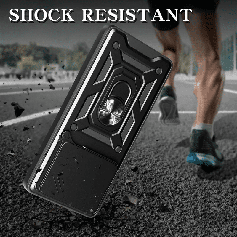 Pokrowiec Etui Camshield Case czarne Oppo A5 5G / 9