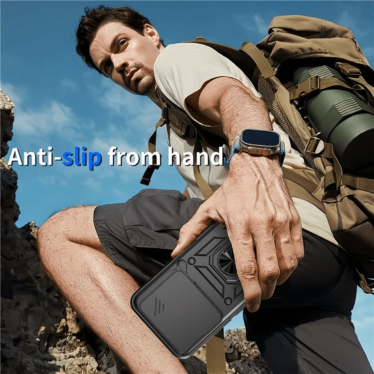 Pokrowiec Etui Camshield Case czarne Oppo A5 Pro 5G / 3