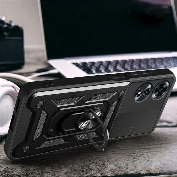 Pokrowiec Etui Camshield Case czarne Oppo A60 / 2