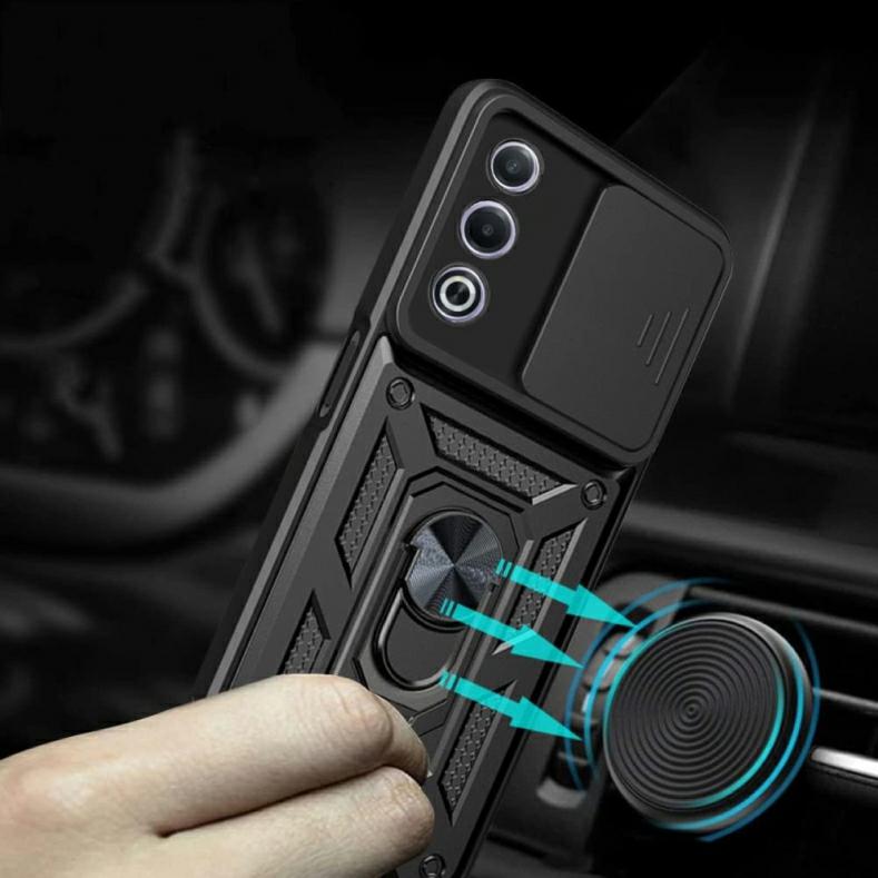 Pokrowiec Etui Camshield Case czarne Oppo A80 5G / 3