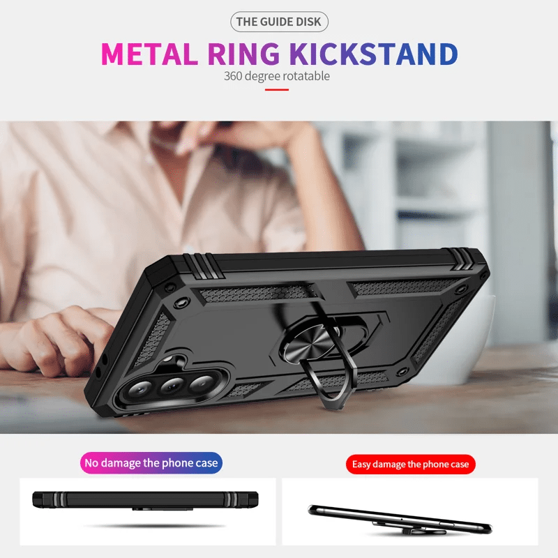 Pokrowiec Etui Camshield Case czarne SAMSUNG Galaxy A37 5G / 2