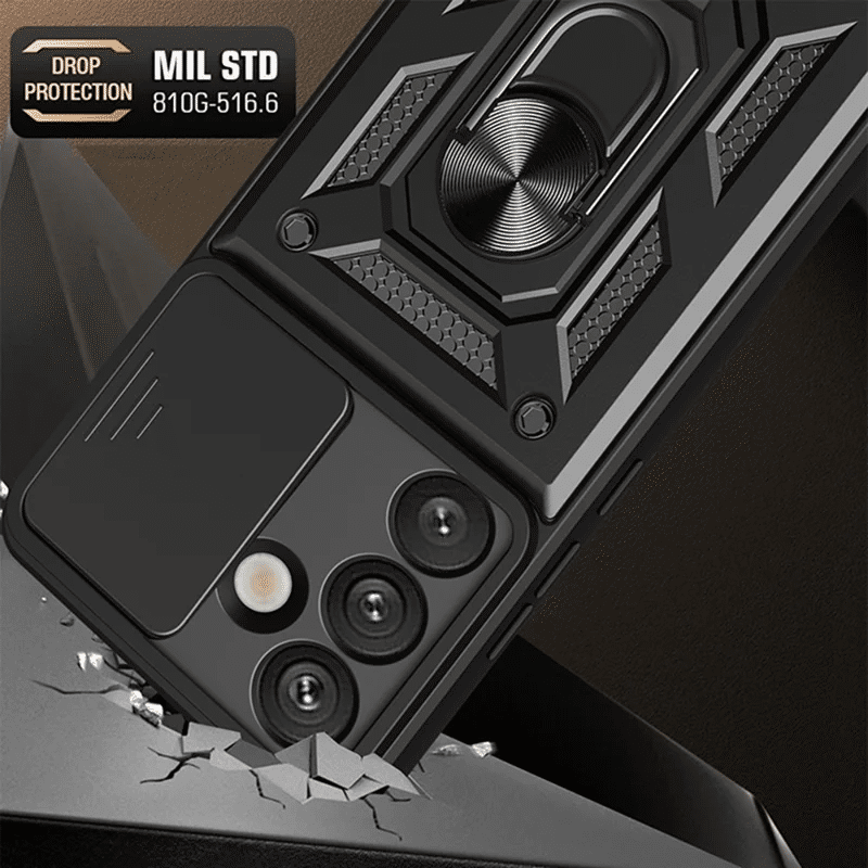 Pokrowiec Etui Camshield Case czarne SAMSUNG Galaxy A57 5G / 2