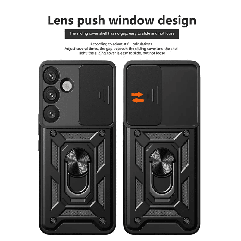 Pokrowiec Etui Camshield Case czarne SAMSUNG Galaxy S26 / 6