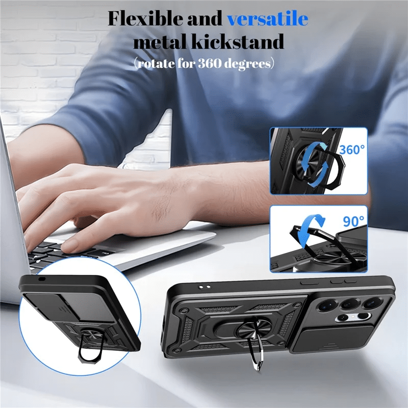 Pokrowiec Etui Camshield Case czarne SAMSUNG Galaxy S26 Ultra / 4 Pokrowiec Etui Camshield Case czarne SAMSUNG Galaxy S26 Ultra / 4