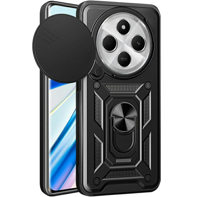 Pokrowiec Etui Camshield Case czarne Xiaomi Redmi 14C