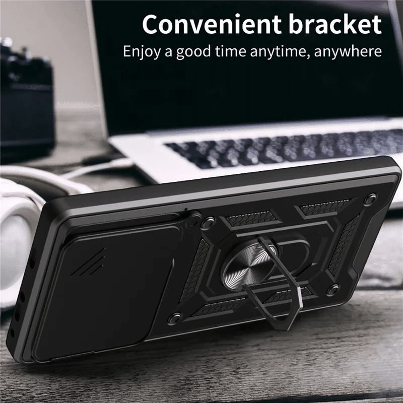 Pokrowiec Etui Camshield Case czarne Xiaomi Redmi Note 15 5G / 3