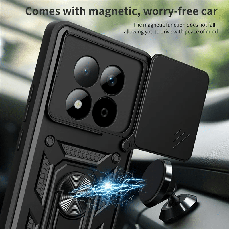 Pokrowiec Etui Camshield Case czarne Xiaomi Redmi Note 15 Pro 5G / 2