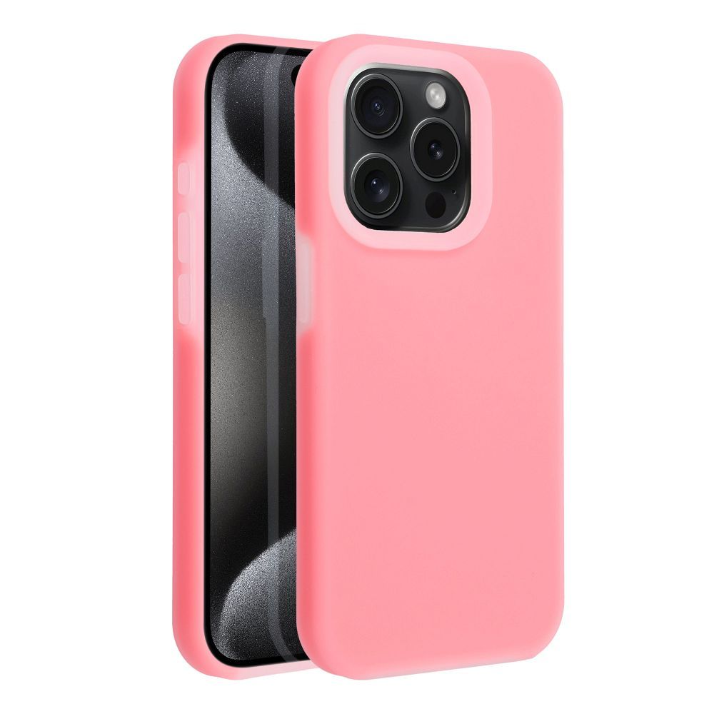 Pokrowiec etui Candy Part Case jasnorowe APPLE iPhone X