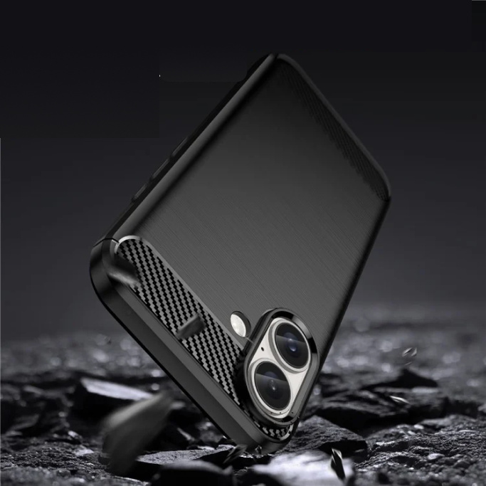 Pokrowiec Etui Carbon Pro czarne APPLE iPhone 16 / 3 Pokrowiec Etui Carbon Pro czarne APPLE iPhone 16 / 3