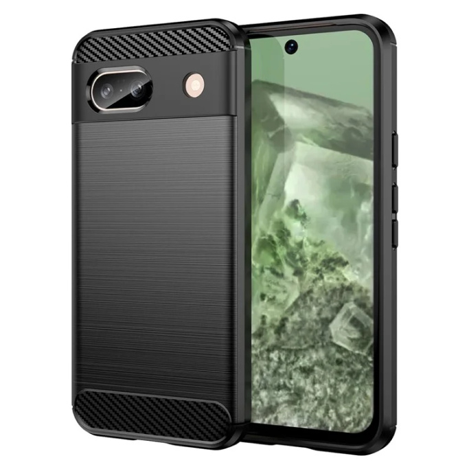 Pokrowiec Etui Carbon Pro czarne Google Pixel 8a / 2