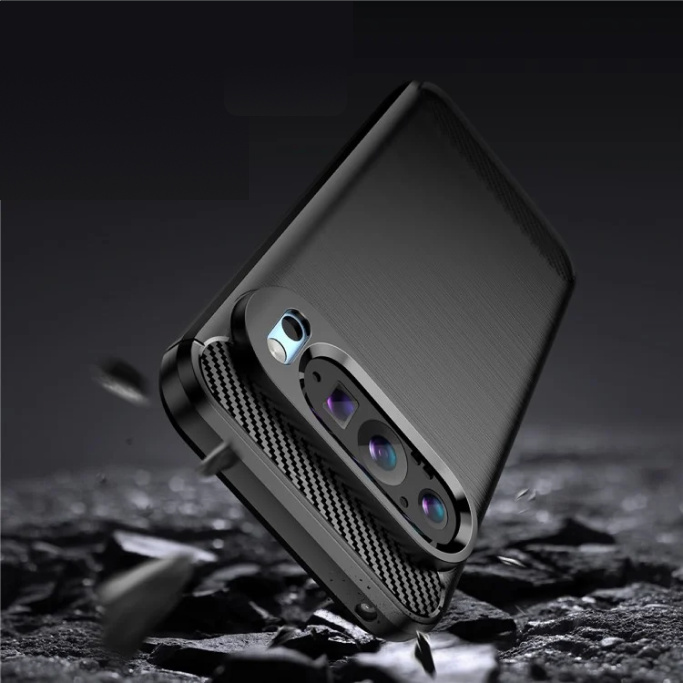 Pokrowiec Etui Carbon Pro czarne Google Pixel 9 / 3