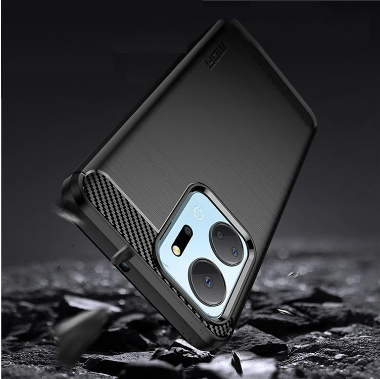 Pokrowiec Etui Carbon Pro czarne Honor X7a / 3