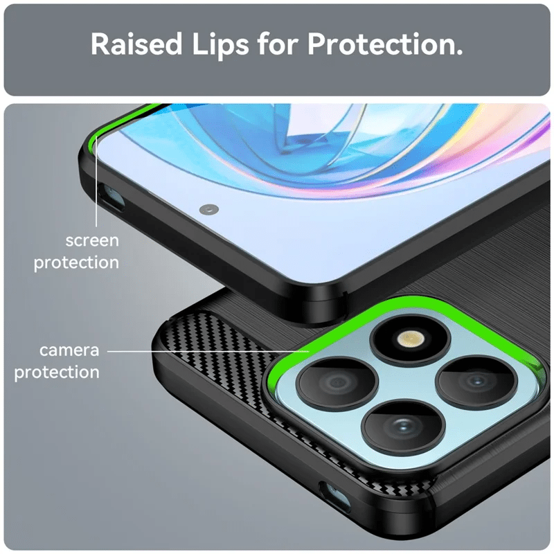 Pokrowiec Etui Carbon Pro czarne Honor X8a / 5