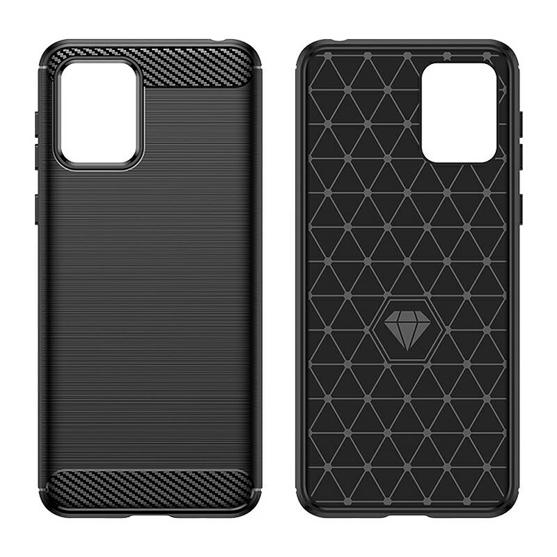 Pokrowiec Etui Carbon Pro czarne MOTOROLA Moto E13 / 3