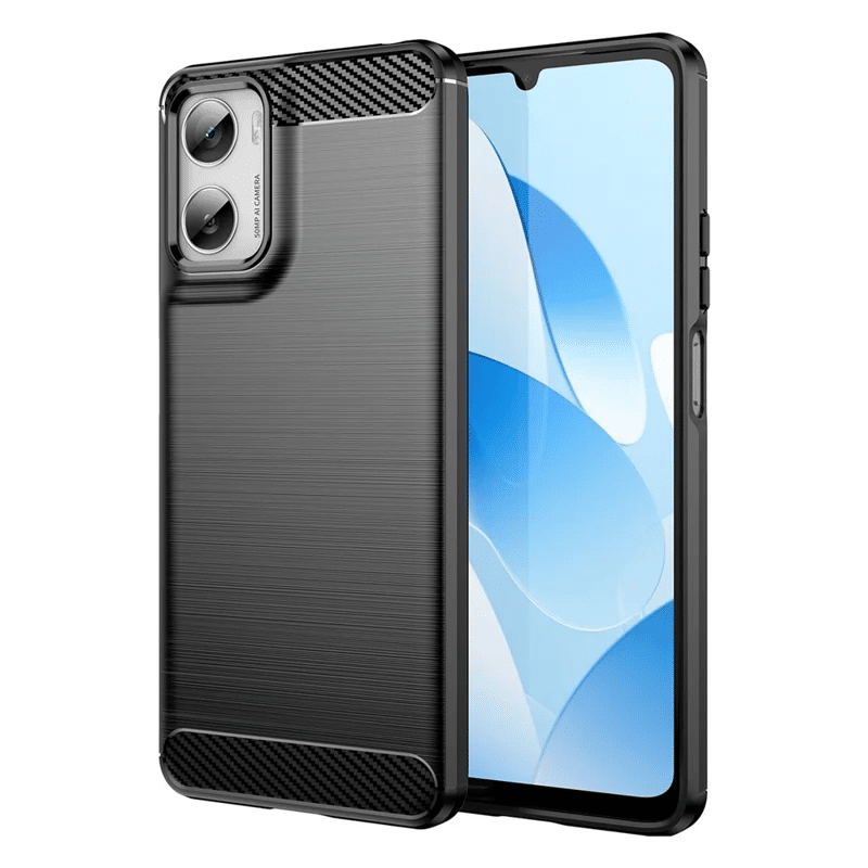 Pokrowiec Etui Carbon Pro czarne MOTOROLA Moto G06 Power / 2