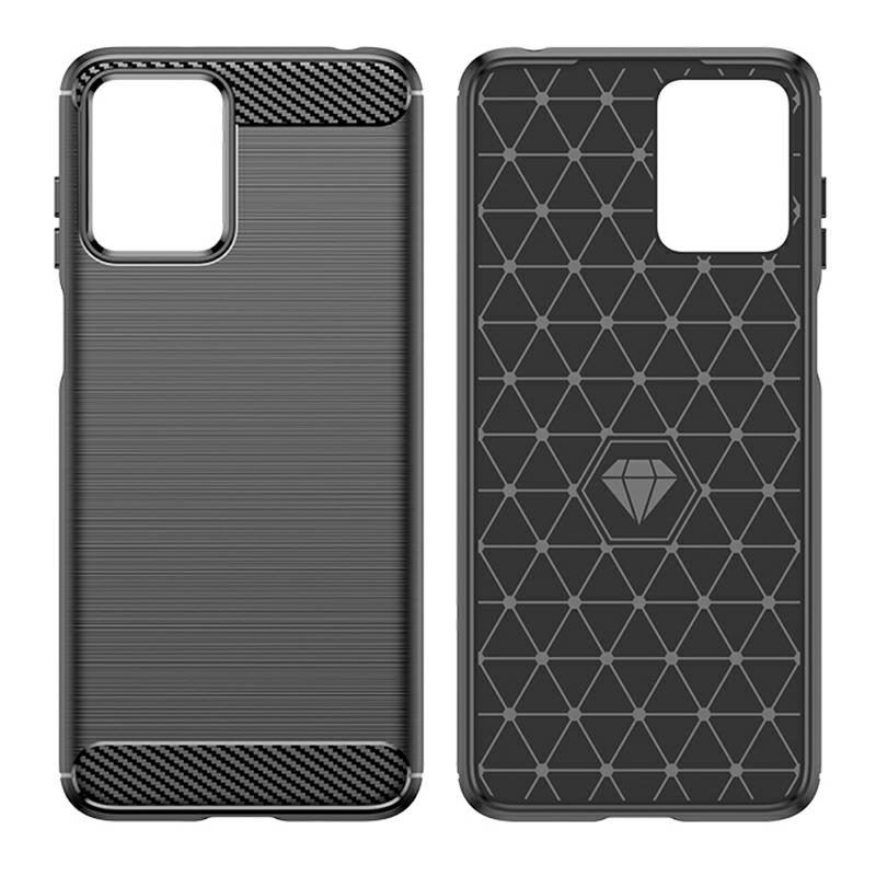 Pokrowiec Etui Carbon Pro czarne MOTOROLA Moto G13 / 3