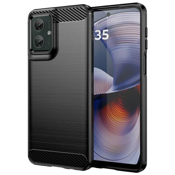 Pokrowiec Etui Carbon Pro czarne MOTOROLA Moto G55 5G / 2