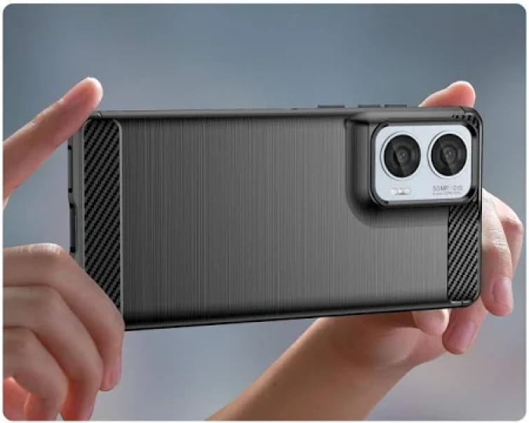 Pokrowiec Etui Carbon Pro czarne MOTOROLA Moto G85 5G / 3 Pokrowiec Etui Carbon Pro czarne MOTOROLA Moto G85 5G / 3