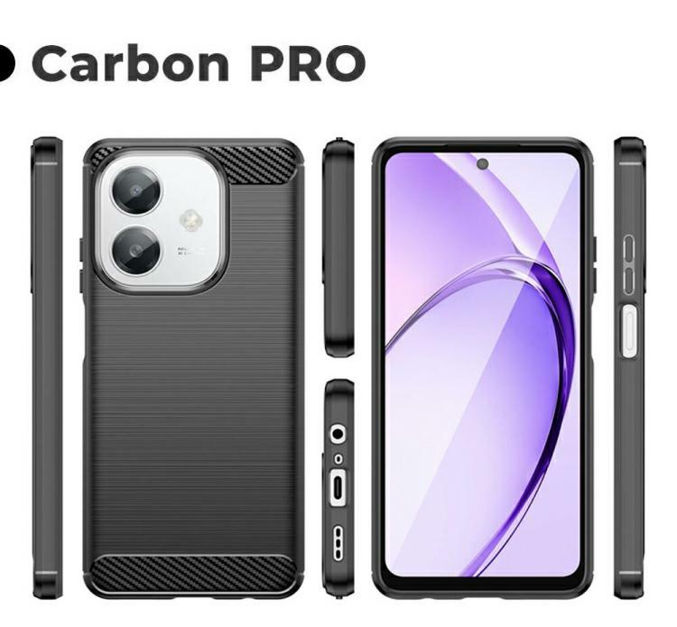 Pokrowiec Etui Carbon Pro czarne Oppo A40
