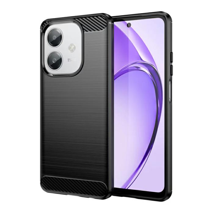 Pokrowiec Etui Carbon Pro czarne Oppo A40 / 2