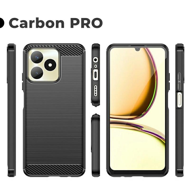 Pokrowiec Etui Carbon Pro czarne Realme C53