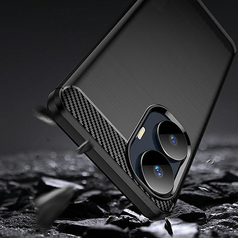 Pokrowiec Etui Carbon Pro czarne Realme C55 / 4