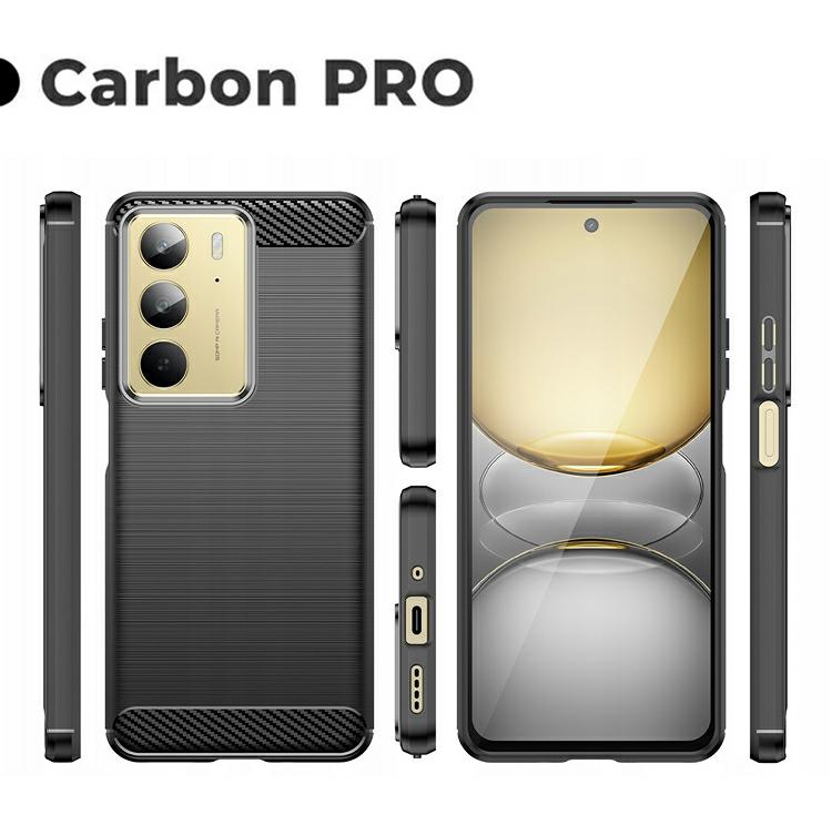 Pokrowiec Etui Carbon Pro czarne Realme C75