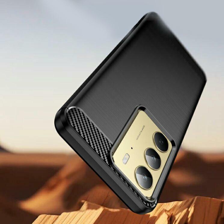 Pokrowiec Etui Carbon Pro czarne Realme C75 / 3