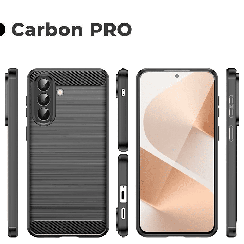 Pokrowiec Etui Carbon Pro czarne SAMSUNG Galaxy A37 5G