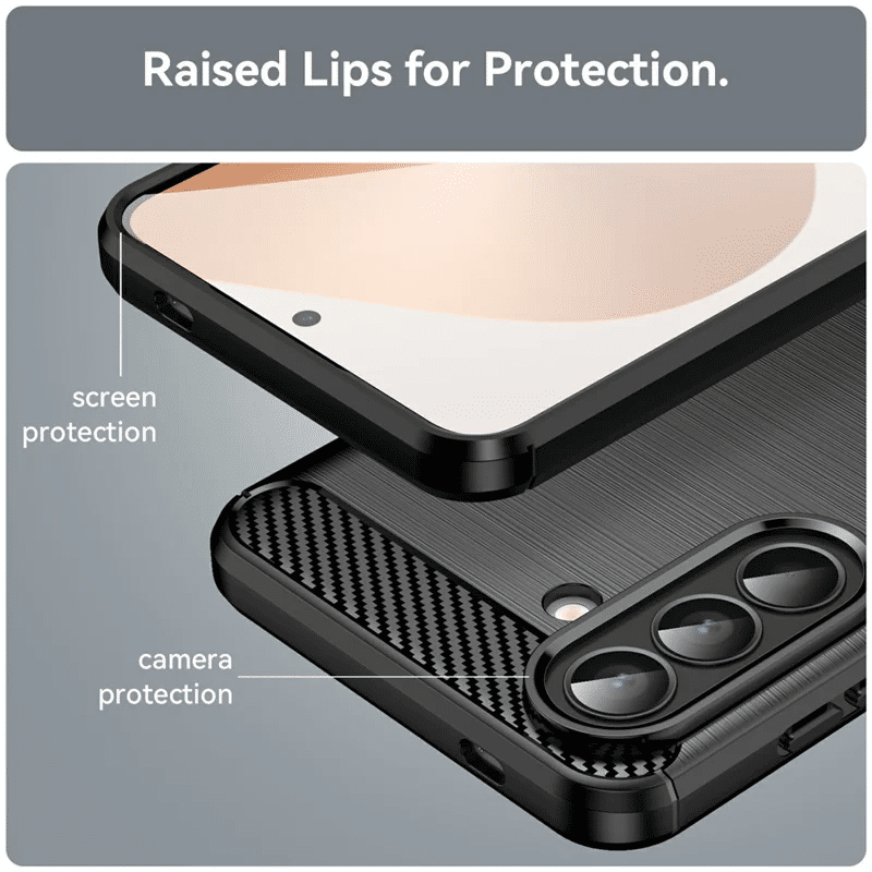 Pokrowiec Etui Carbon Pro czarne SAMSUNG Galaxy A37 5G / 6