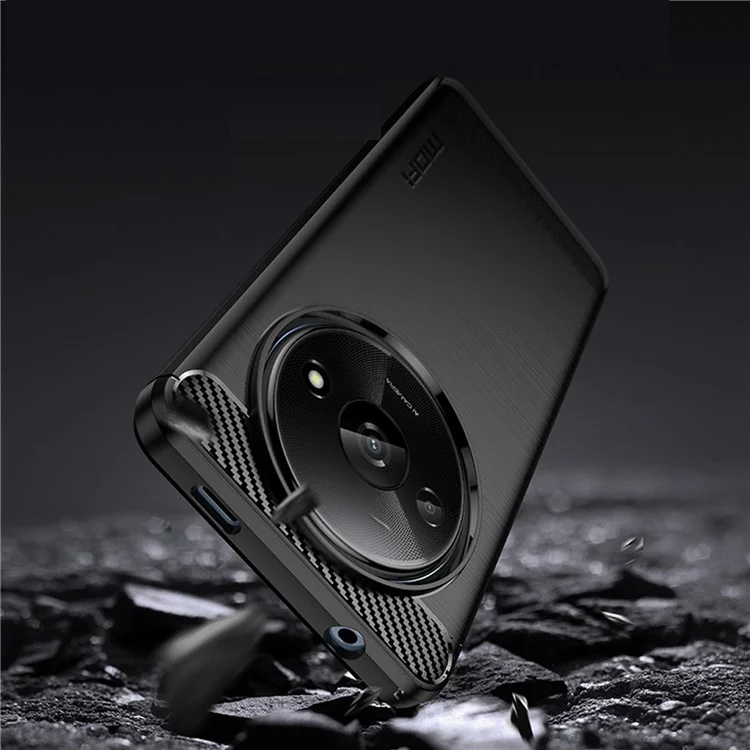 Pokrowiec Etui Carbon Pro czarne Xiaomi Redmi A3 / 3 Pokrowiec Etui Carbon Pro czarne Xiaomi Redmi A3 / 3