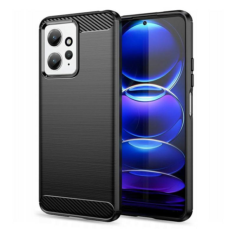 Pokrowiec Etui Carbon Pro czarne Xiaomi Redmi Note 12S / 2