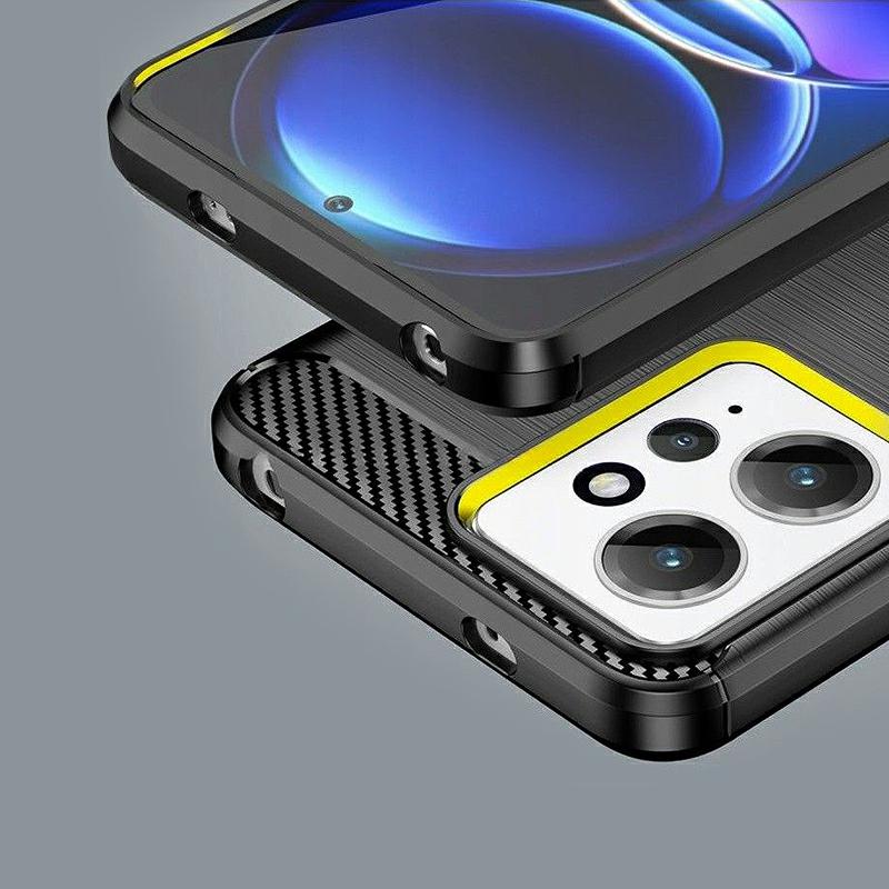 Pokrowiec Etui Carbon Pro czarne Xiaomi Redmi Note 12S / 4
