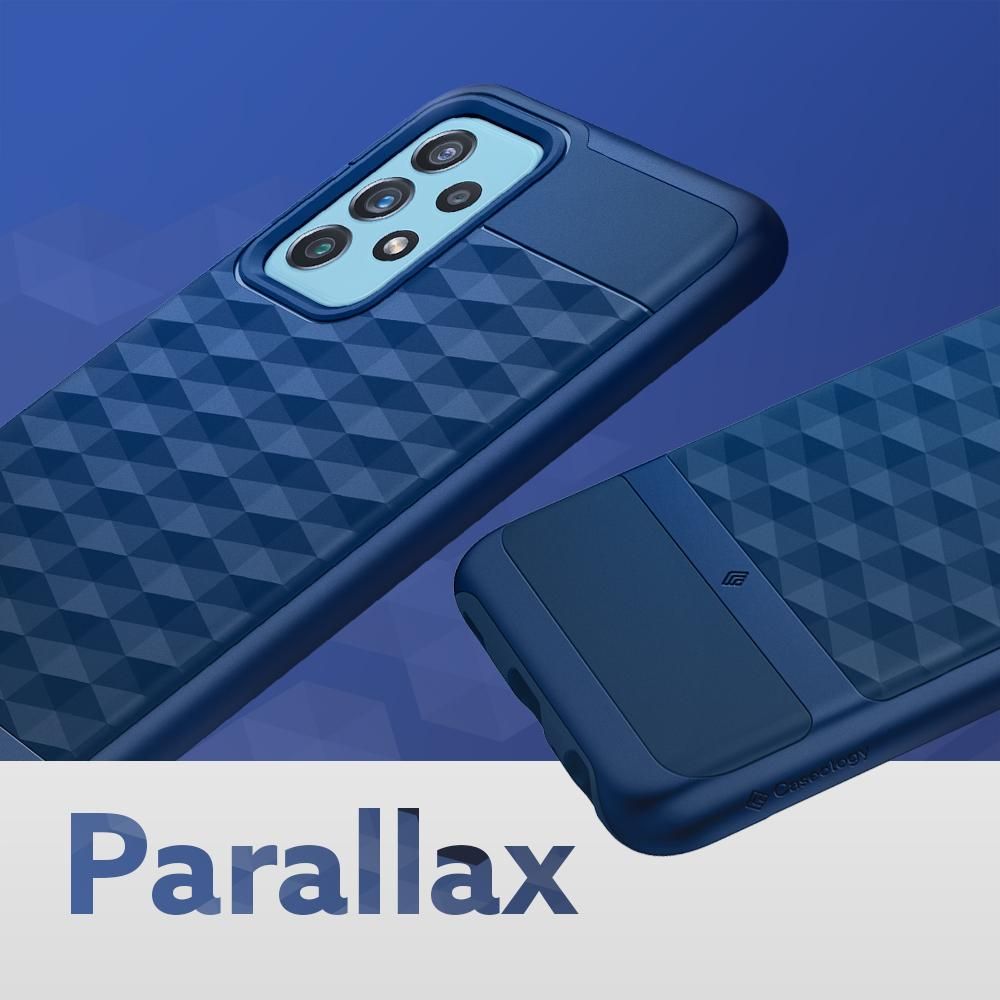 Pokrowiec etui Caseology Parallax Classic niebieskie SAMSUNG Galaxy A72 / 9