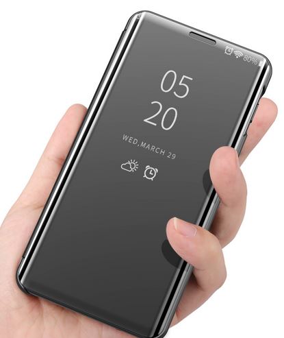 Pokrowiec etui Inteligentne Clear View czarne SAMSUNG Galaxy A32 5G / 4