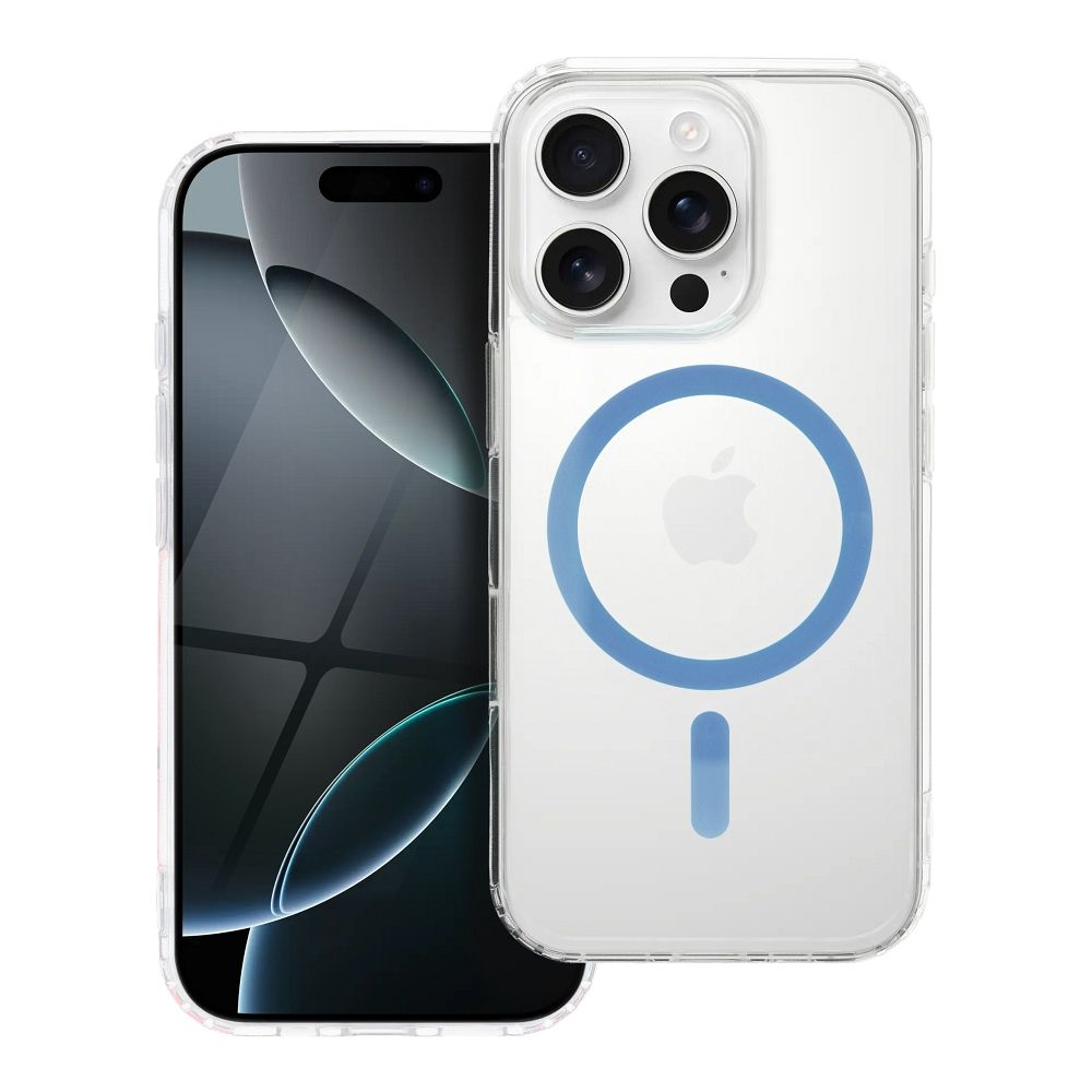 Pokrowiec Etui Drop Glue Colorful Ring Mag Cover MagSafe jasnoniebieskie SAMSUNG Galaxy S26 Plus