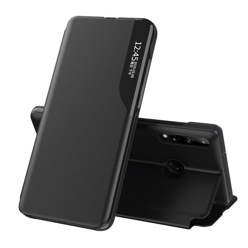 Pokrowiec etui Eco Leather View Case czarne Xiaomi Redmi Note 10 Pro Max